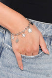 Legacy Letters - White - A Bracelet - Paparazzi Accessories Bracelet Bedazzle Me Pretty Mobile Fashion Boutique