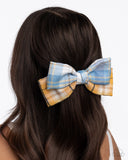 Let It BOW - Blue Hair Clip - Paparazzi Accessories Hair Clip Bedazzle Me Pretty Mobile Fashion Boutique