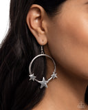 Let SPARKLE Ring! - Silver Earrings - Paparazzi Accessories Earrings Bedazzle Me Pretty Mobile Fashion Boutique
