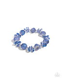 Lets Start at the FAIRY Beginning - Blue Bracelet - Paparazzi Accessories Bracelet Bedazzle Me Pretty Mobile Fashion Boutique