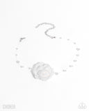 Life is the Bubbles - White Necklace - Paparazzi Accessories Necklace Bedazzle Me Pretty Mobile Fashion Boutique