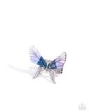 Light Landing - Blue Ring - Paparazzi Accessories Ring Bedazzle Me Pretty Mobile Fashion Boutique
