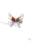 Light Landing - Yellow Ring - Paparazzi Accessories Ring Bedazzle Me Pretty Mobile Fashion Boutique