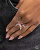Light Landing - Yellow Ring - Paparazzi Accessories Ring Bedazzle Me Pretty Mobile Fashion Boutique