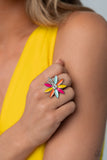 Lily Lei - Multi Ring - Paparazzi Accessories Ring Bedazzle Me Pretty Mobile Fashion Boutique