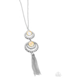 Limitless Luster - Yellow Necklace - Paparazzi Accessories Necklace Bedazzle Me Pretty Mobile Fashion Boutique