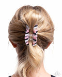 Linear Legato - Pink Hair Clip - Paparazzi Accessories Hair Clip Bedazzle Me Pretty Mobile Fashion Boutique
