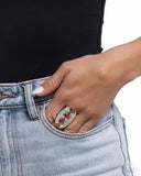 Linear Lush - Brown Ring - Paparazzi Accessories Ring Bedazzle Me Pretty Mobile Fashion Boutique