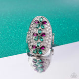 Linear Lush - Green Ring - Paparazzi Accessories Ring Bedazzle Me Pretty Mobile Fashion Boutique
