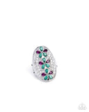 Linear Lush - Green Ring - Paparazzi Accessories Ring Bedazzle Me Pretty Mobile Fashion Boutique