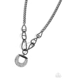 Linked Leader - Black Necklace - Paparazzi Accessories Necklace Bedazzle Me Pretty Mobile Fashion Boutique