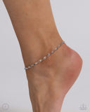 Linked Legacy - Silver Anklet - Paparazzi Accessories Anklet Bedazzle Me Pretty Mobile Fashion Boutique