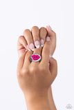 Lip Labor - Pink Ring - Paparazzi Accessories Ring Bedazzle Me Pretty Mobile Fashion Boutique