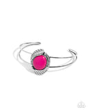 Living Off The BANDLANDS - Pink Bracelet - Paparazzi Accessories Bracelet Bedazzle Me Pretty Mobile Fashion Boutique