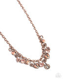 LOCKS of Love - Copper Necklace - Paparazzi Accessories Necklace Bedazzle Me Pretty Mobile Fashion Boutique