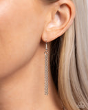 Logging Off - Silver Necklace - Paparazzi Accessories Necklace Bedazzle Me Pretty Mobile Fashion Boutique