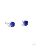 Logical Light - Blue Post Earrings - Paparazzi Accessories Post Earrings Bedazzle Me Pretty Mobile Fashion Boutique