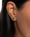 Logical Light - Blue Post Earrings - Paparazzi Accessories Post Earrings Bedazzle Me Pretty Mobile Fashion Boutique