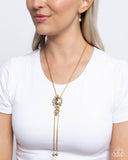 London Layers - Gold Necklace - Paparazzi Accessories Necklace Bedazzle Me Pretty Mobile Fashion Boutique