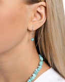 Longhorn Leader - Blue Necklace - Paparazzi Accessories Necklace Bedazzle Me Pretty Mobile Fashion Boutique