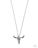 Longhorn Legacy - Black Necklace - Paparazzi Accessories Necklace Bedazzle Me Pretty Mobile Fashion Boutique