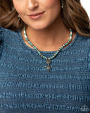 Longhorn Longevity - White Necklace - Paparazzi Accessories Necklace Bedazzle Me Pretty Mobile Fashion Boutique