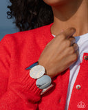 Longing for More - White Bracelet - Paparazzi Accessories Bracelet Bedazzle Me Pretty Mobile Fashion Boutique