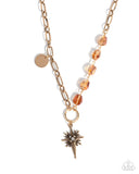 Loose and Wild - Gold Necklace - Paparazzi Accessories Necklace Bedazzle Me Pretty Mobile Fashion Boutique