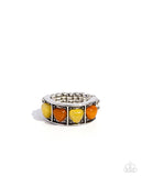 Lost in Love - Yellow Ring - Paparazzi Accessories Ring Bedazzle Me Pretty Mobile Fashion Boutique