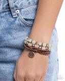 Lotus Moment - Copper Bracelet - Paparazzi Accessories Bracelet Bedazzle Me Pretty Mobile Fashion Boutique