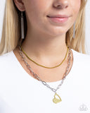 Love Comes and Goes... - Green Necklace - Paparazzi Accessories Necklace Bedazzle Me Pretty Mobile Fashion Boutique