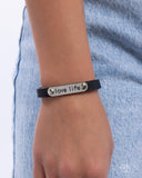 Love Life - Black Bracelet - Paparazzi Accessories Bracelet Bedazzle Me Pretty Mobile Fashion Boutique