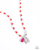Love Match - Red Necklace - Paparazzi Accessories Necklace Bedazzle Me Pretty Mobile Fashion Boutique