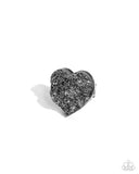 Loveable Legend - Silver Ring - Paparazzi Accessories Ring Bedazzle Me Pretty Mobile Fashion Boutique
