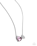 Lovely Couple - Pink Necklace - Paparazzi Accessories Necklace Bedazzle Me Pretty Mobile Fashion Boutique