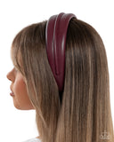 Lovely Lesson - Purple Headband - Paparazzi Accessories Bedazzle Me Pretty Mobile Fashion Boutique