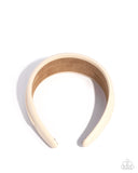 Lovely Lesson - White Headband - Paparazzi Accessories Bedazzle Me Pretty Mobile Fashion Boutique