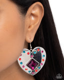 Lovely Lights - Pink Earrings - Paparazzi Accessories Earrings Bedazzle Me Pretty Mobile Fashion Boutique
