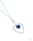 Lovely to Sit With You - Blue Necklace - Paparazzi Accessories Necklace Bedazzle Me Pretty Mobile Fashion Boutique