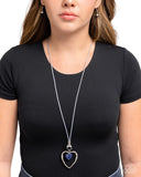 Lovely to Sit With You - Blue Necklace - Paparazzi Accessories Necklace Bedazzle Me Pretty Mobile Fashion Boutique