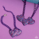 Lovestruck Lineup - Purple Bracelet - Paparazzi Accessories Bracelet Bedazzle Me Pretty Mobile Fashion Boutique