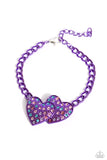 Lovestruck Lineup - Purple Bracelet - Paparazzi Accessories Bracelet Bedazzle Me Pretty Mobile Fashion Boutique