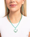 Loving Luxury - Green Necklace - Paparazzi Accessories Necklace Bedazzle Me Pretty Mobile Fashion Boutique
