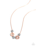 Low-Key Layers - Copper Necklace - Paparazzi Accessories Necklace Bedazzle Me Pretty Mobile Fashion Boutique