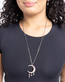 Lunar Landmark - Pink Necklace - Paparazzi Accessories Necklace Bedazzle Me Pretty Mobile Fashion Boutique