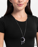 Lunar Landmark - Purple Necklace - Paparazzi Accessories Necklace Bedazzle Me Pretty Mobile Fashion Boutique
