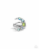 Lunar Leader - Green Ring - Paparazzi Accessories Ring Bedazzle Me Pretty Mobile Fashion Boutique