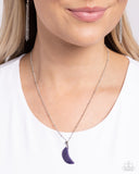 Lunar Lesson - Purple Necklace - Paparazzi Accessories Necklace Bedazzle Me Pretty Mobile Fashion Boutique