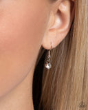 Lunar Liaison - Black Necklace - Paparazzi Accessories Necklace Bedazzle Me Pretty Mobile Fashion Boutique