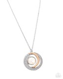 Lunar Month - White Necklace - Paparazzi Accessories Necklace Bedazzle Me Pretty Mobile Fashion Boutique